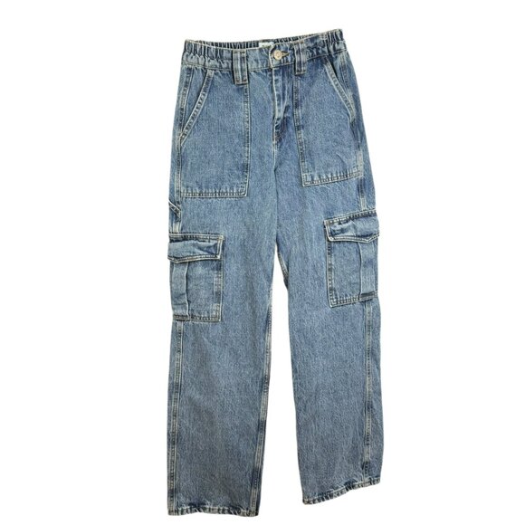 BDG Denim - Urban Outfitters BDG Women’s Wide Leg Cargo Jeans Size 4 (W25 L32) Skate Fit